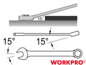 Cờ lê vòng miệng hệ mét 8 mm W073158 WORKPRO