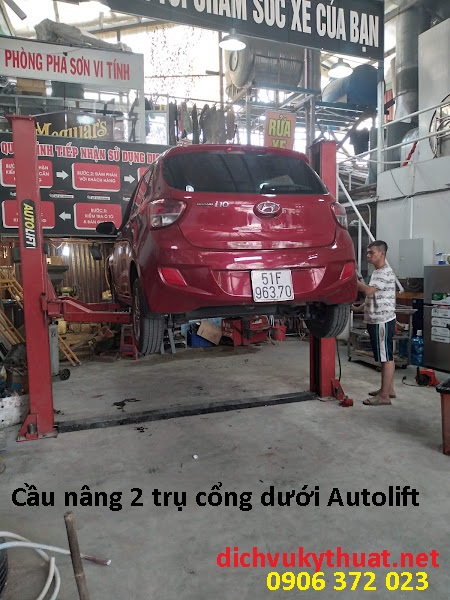 Cầu nâng 2 trụ cổng dưới Autolift