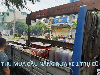 Lắp cầu 1 trụ Tân Phú THU MUA CẦU NÂNG RỬA XE 1 TRỤ CŨ