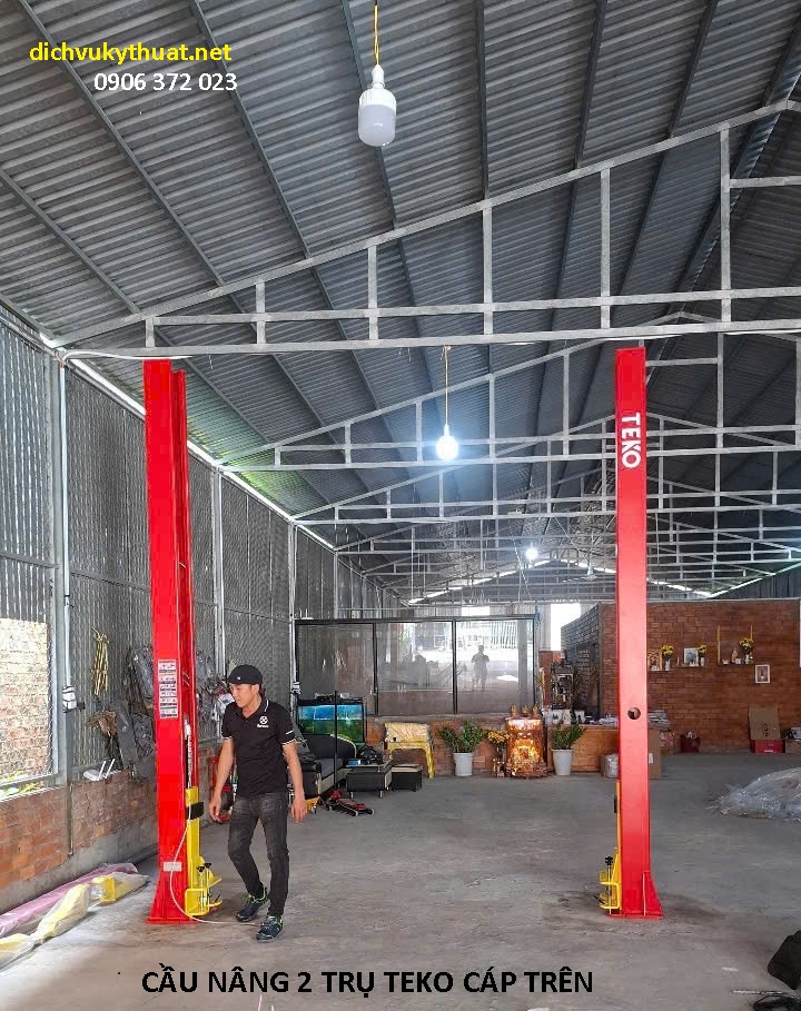 CẦU NÂNG 2 TRỤ TEKO CÁP TRÊNtrên CẦU NÂNG 2 TRỤ TEKO CÁP TRÊN