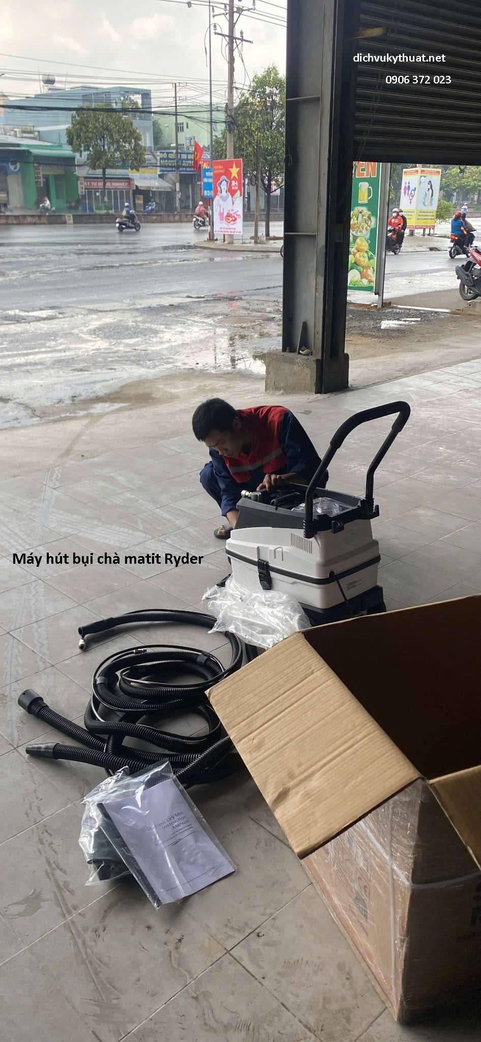 Máy hút bụi chà matit Ryder