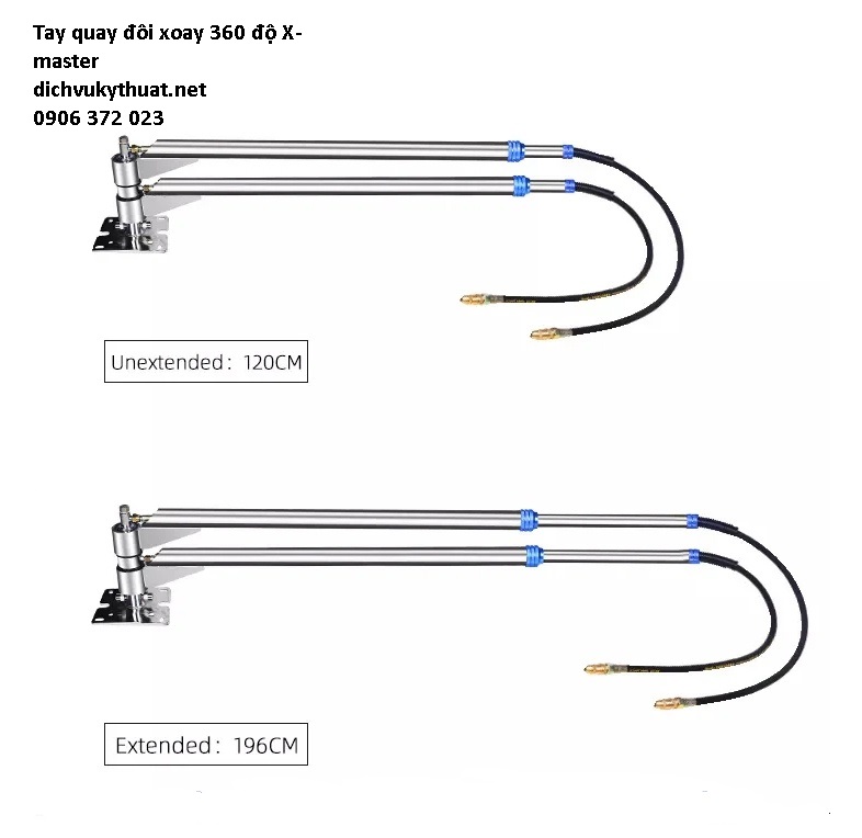 Tay quay đôi xoay 360 độ X-master 
