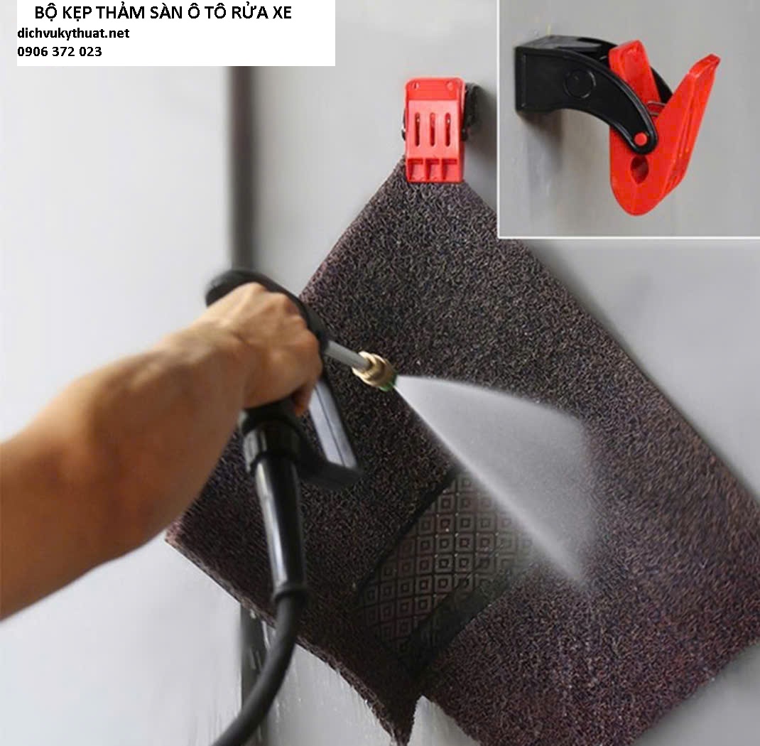BỘ KẸP THẢM SÀN Ô TÔ RỬA XE 